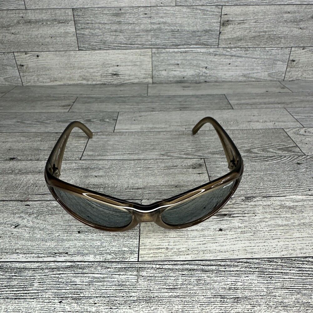 Arnette Deuce 212 118/6C Wrap Brown Smoke Sunglasses Made In Italy Gently Used
